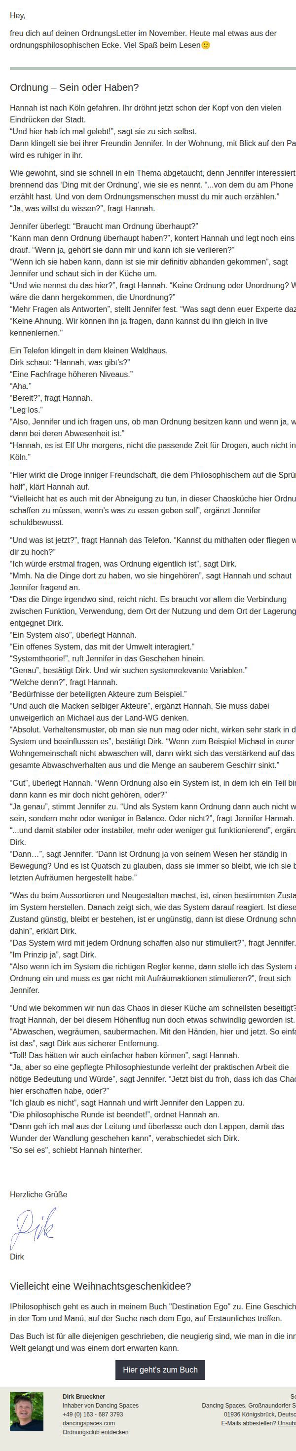 Dein OrdnungsLetter im November24