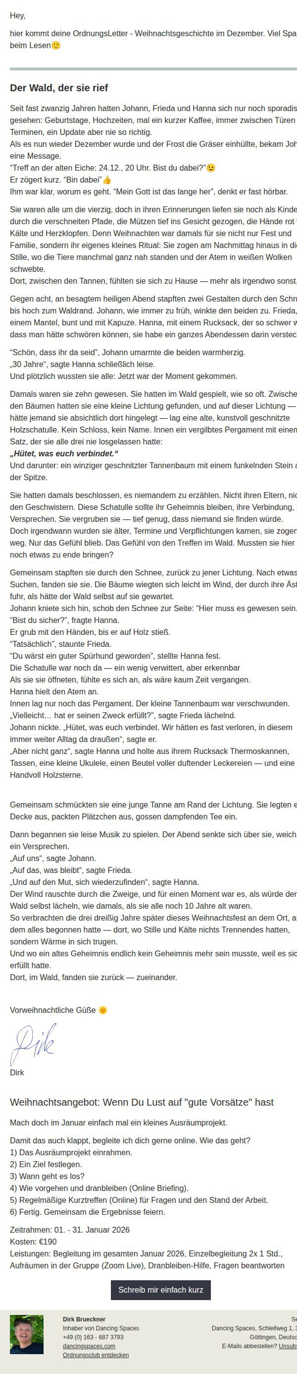 Eine Weihnachtsgeschichte