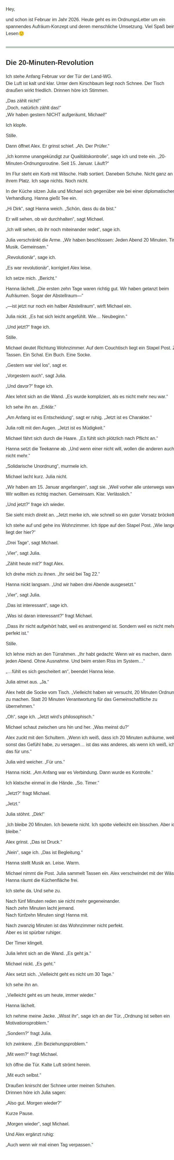 Dein OrdnungsLetter im Feb