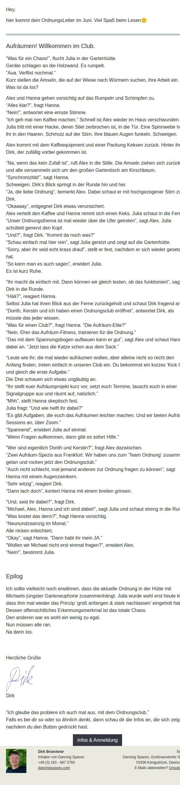 Dein OrdnungsLetter im Juni