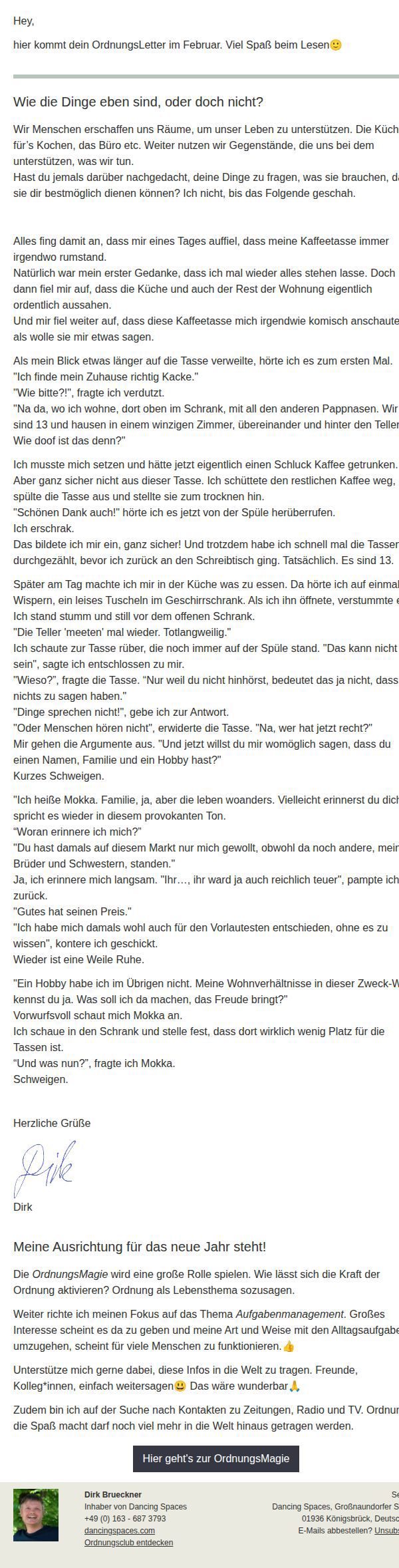 Dein OrdnungsLetter im Februar25