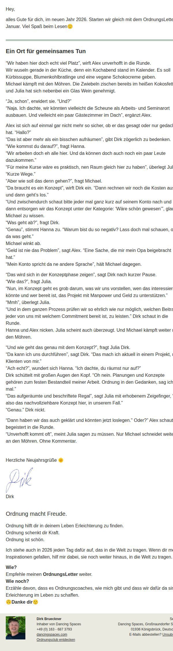 Dein OrdnungsLetter im Jan26