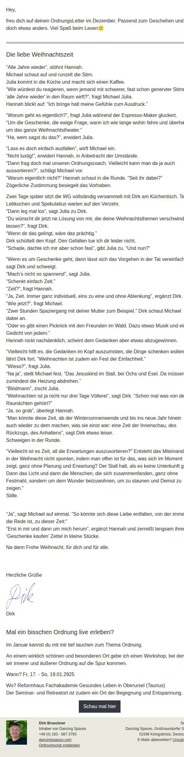 Dein OrdnungsLetter im Dezember24
