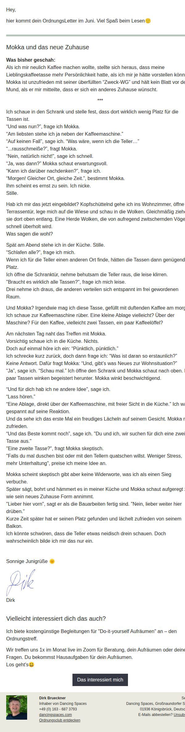 Dein OrdnungsLetter im Juni25